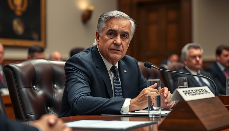 Former president at conference discussing tax-related issues.