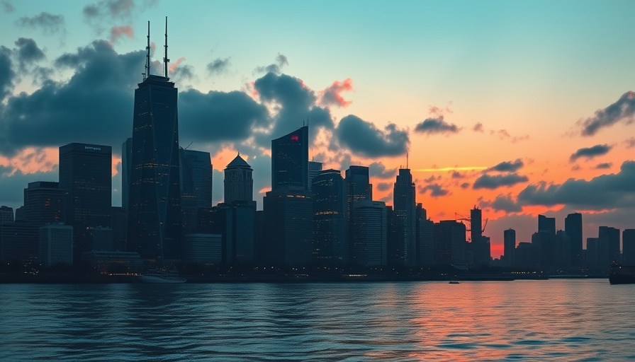 City skyline at dusk representing Japan wholesale inflation trends.
