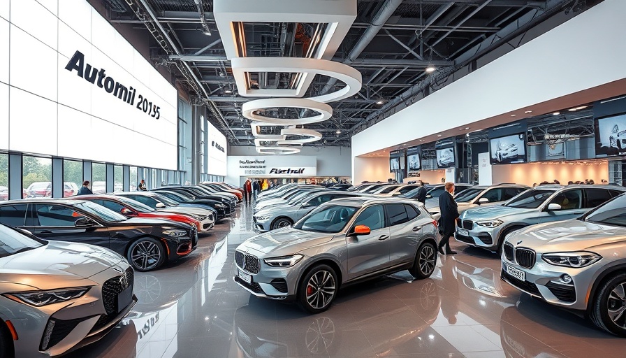 Modern automotive exhibition highlighting supplier payments in the industry.