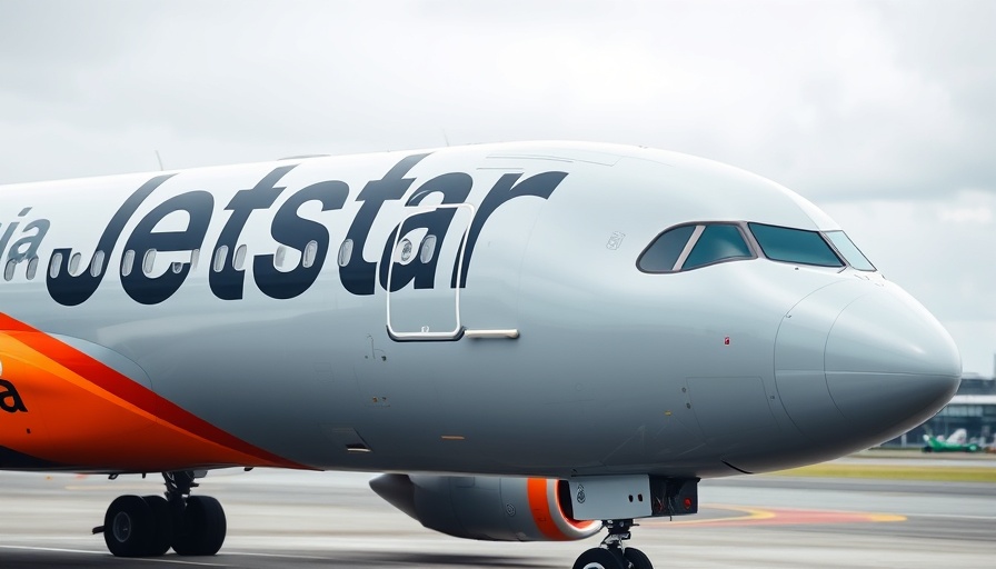 Jetstar Asia airplane displaying brand and cost reduction focus.