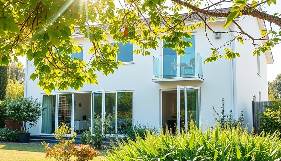 Modern house with garden, embodying common contingencies in real estate.