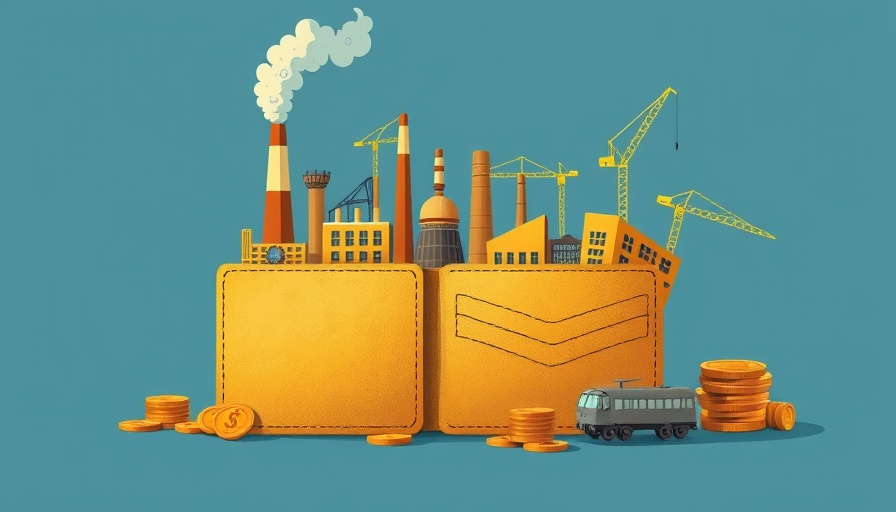 Industrial elements inside a wallet, illustrating Labour's big play effects on Bay Area business.