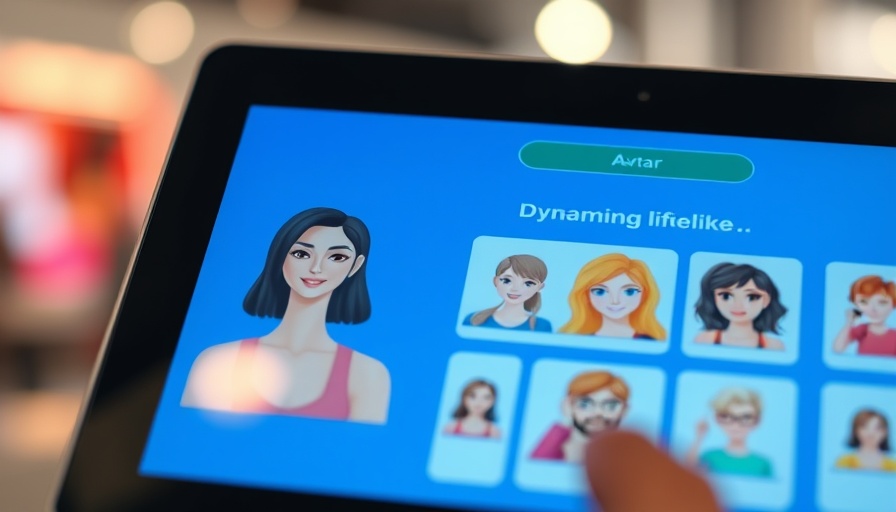 Modern tablet showcasing Apple Image Playground with digital avatar.