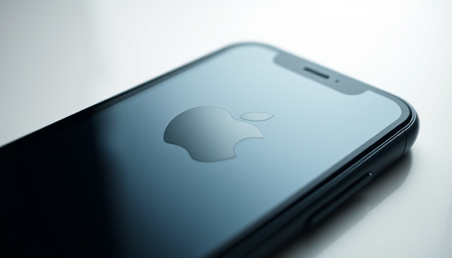 Close-up of a smartphone with Apple logo, highlighting new iOS features.