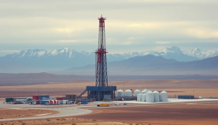 Fervo Energy Geothermal Power Plant with drill rig and mountains.