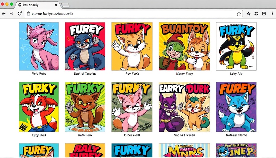 AI-generated furry comic covers on alleged US government site.