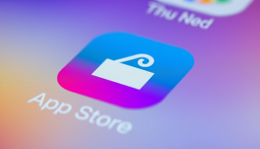 AI to tag apps to improve discoverability: App Store icon close-up.
