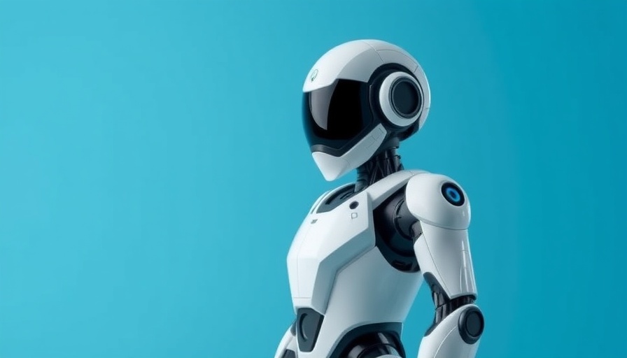 Futuristic humanoid robot design with sleek lines