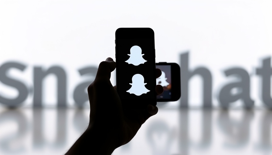 Person holding phone with Snapchat logo, highlighting new features.