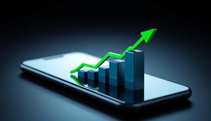 Futuristic 3D bar graph illustrating market trends.