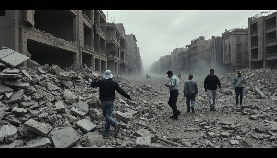 The war that should have been avoided: post-disaster ruins.