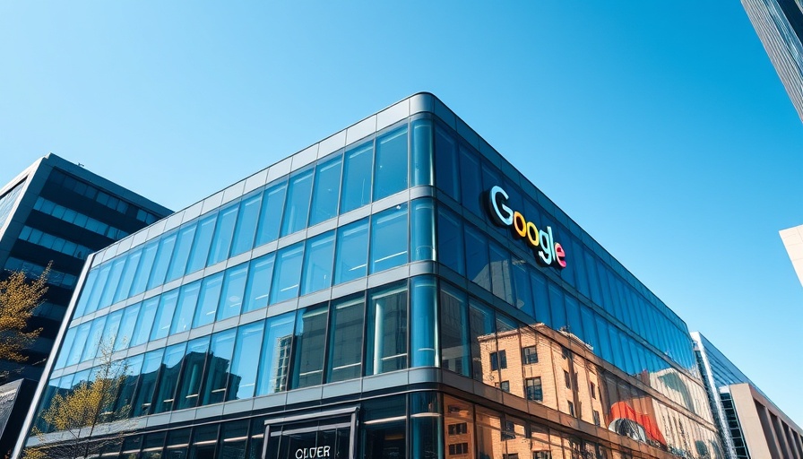 Google building facade showcasing vibrant logo
