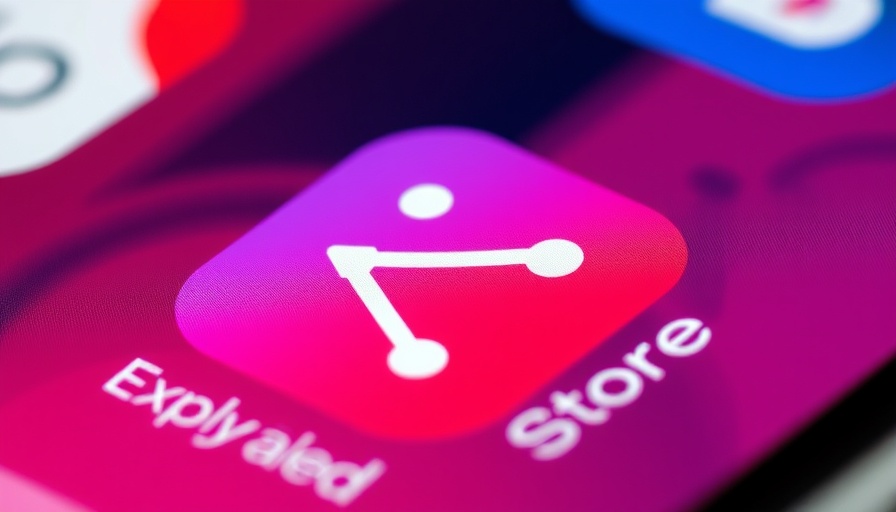 App Store icon close-up on smartphone screen, related to AI-generated tags in App Store.
