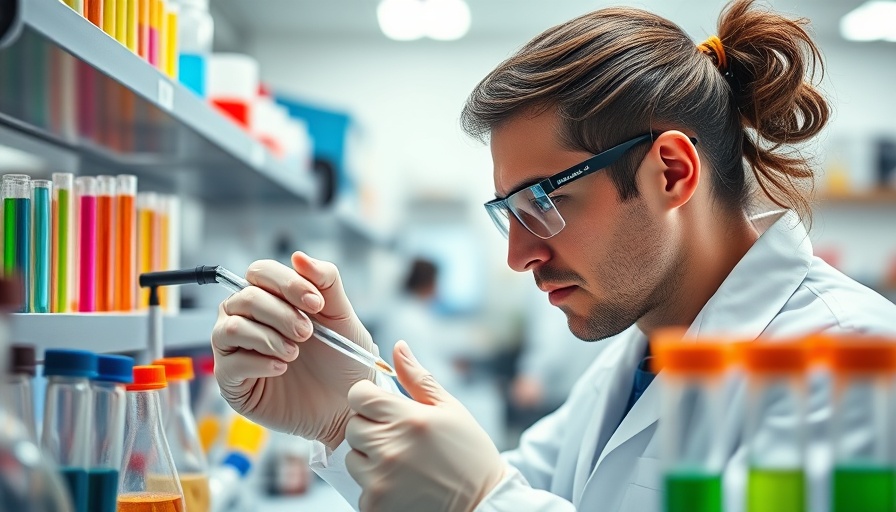 Scientist using pipette in lab illustrating UK patient access to clinical trials