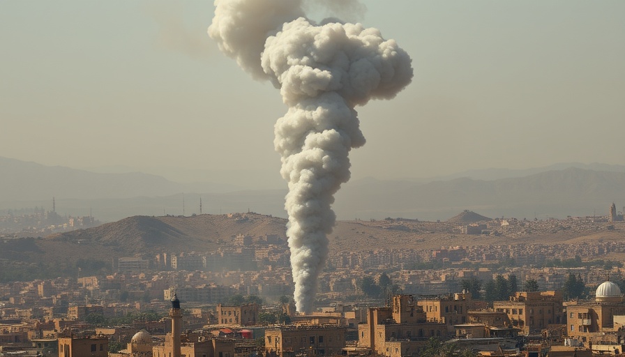 Smoke plumes over city amid Israel Iran conflict affecting oil prices.