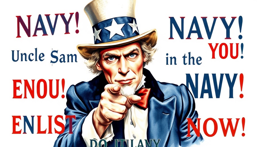 Vintage Uncle Sam Navy recruiting poster, U.S. Navy startups partnerships