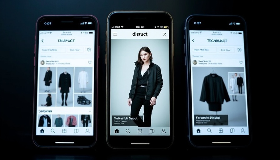 Smartphone app showing TechCrunch Disrupt outfit for business startup funding.