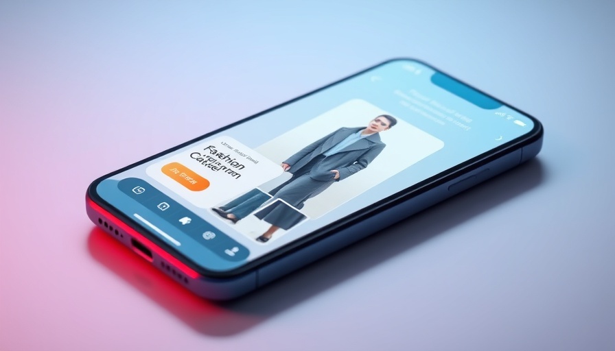 AI fashion technology app showing outfit planning on smartphones.