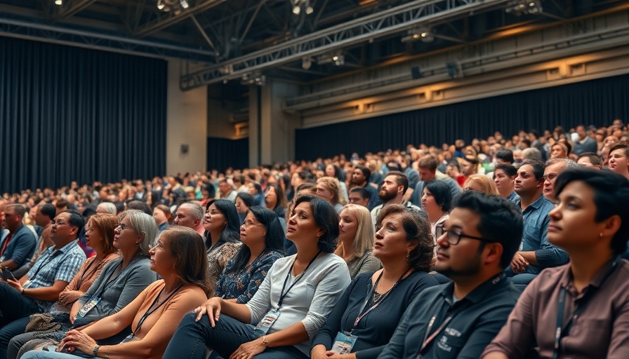TechCrunch All Stage event audience insights at industrial venue.