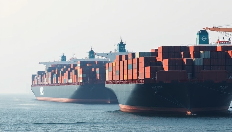 Cargo ships at sea amid perfect weather conditions.