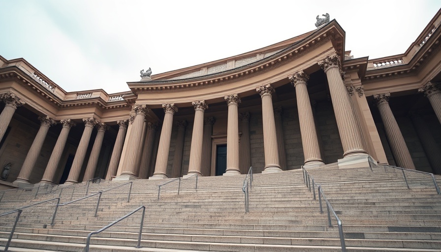 Classical building architecture representing business tax changes.