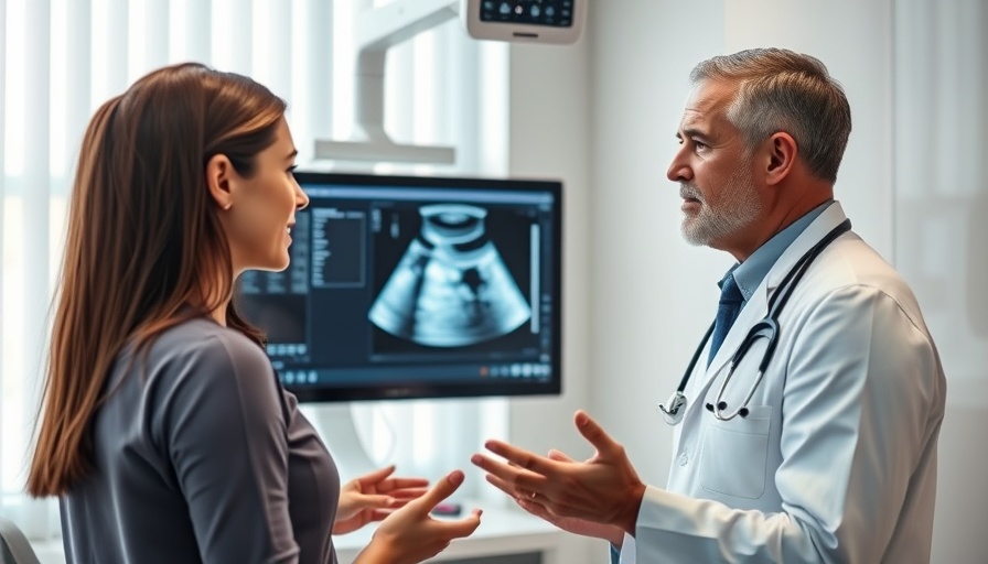 Doctor explains salpingectomy for ovarian cancer risk reduction in clinic.