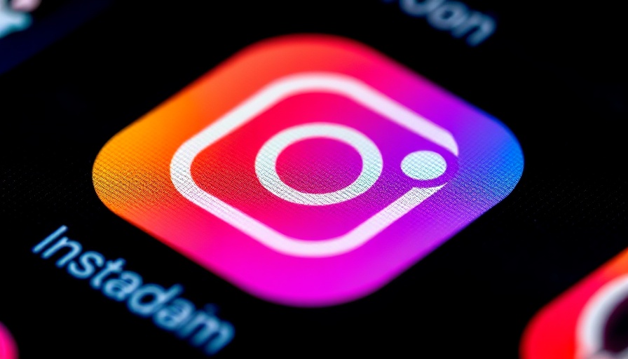 Vibrant Instagram app logo on digital screen showcasing repost feature.