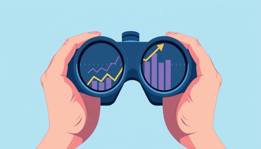 Modern illustration of an observability startup concept with binoculars.