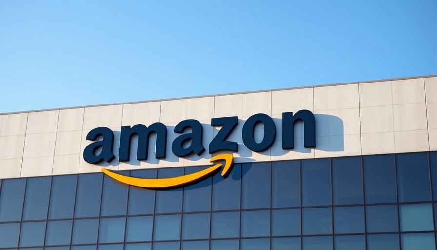 Amazon Prime Day 2025 sales event building with large logo.