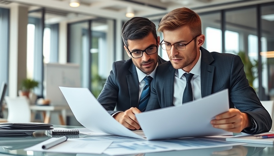 Business professional analyzing debt relief options in office