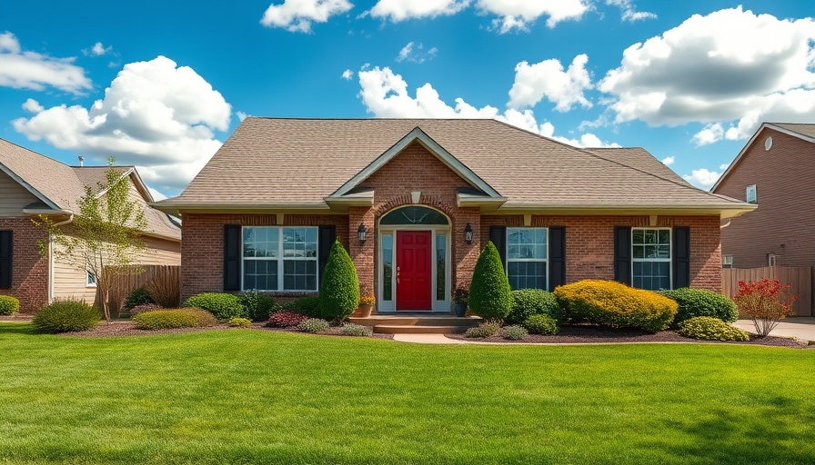 Classic suburban home perfect for real estate appraisal.