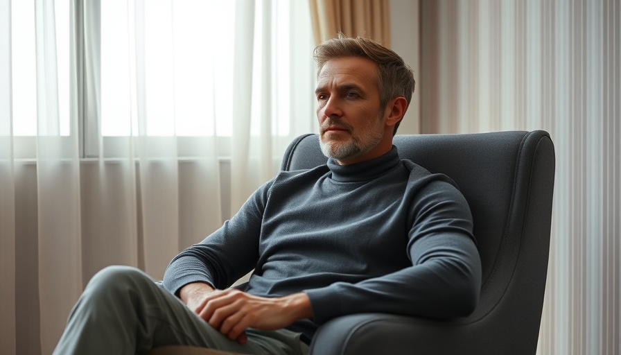 Calm man in modern setting for one-person unicorns theme