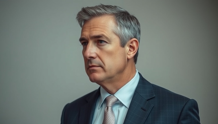 Man in a suit with a serious expression looking sideways