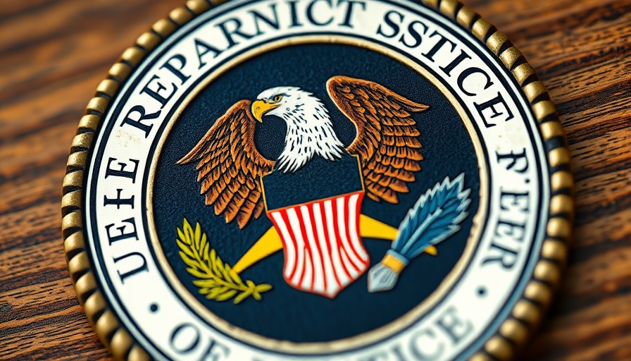 Department of Justice seal close-up related to Kentucky in-state tuition for undocumented students.