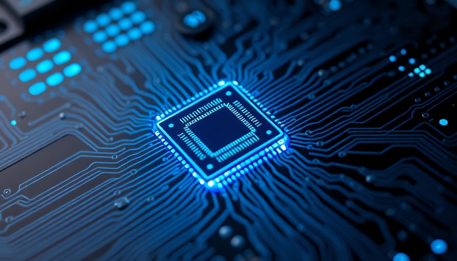 Futuristic microchip illustrating U.S. semiconductor market 2025.