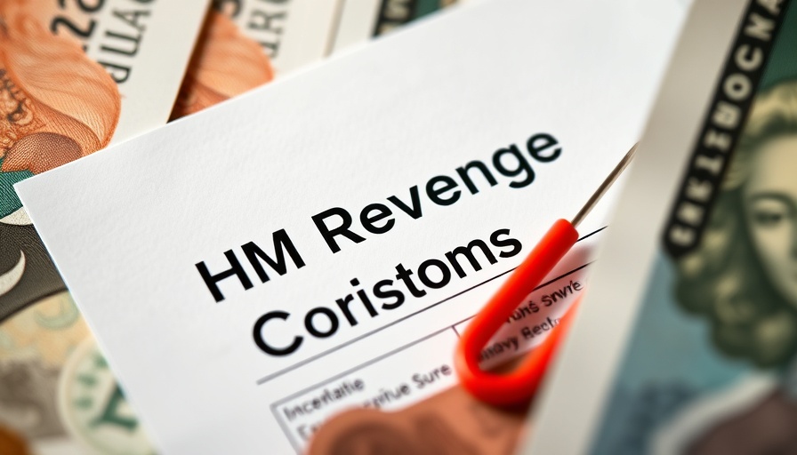 Close-up of tax document with currency for small business tax compliance.