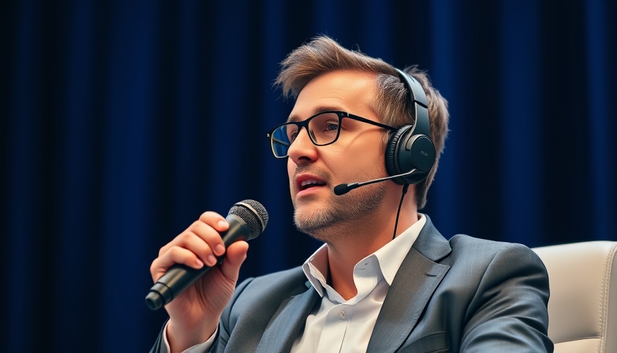 OpenAI event speaker addressing audience.
