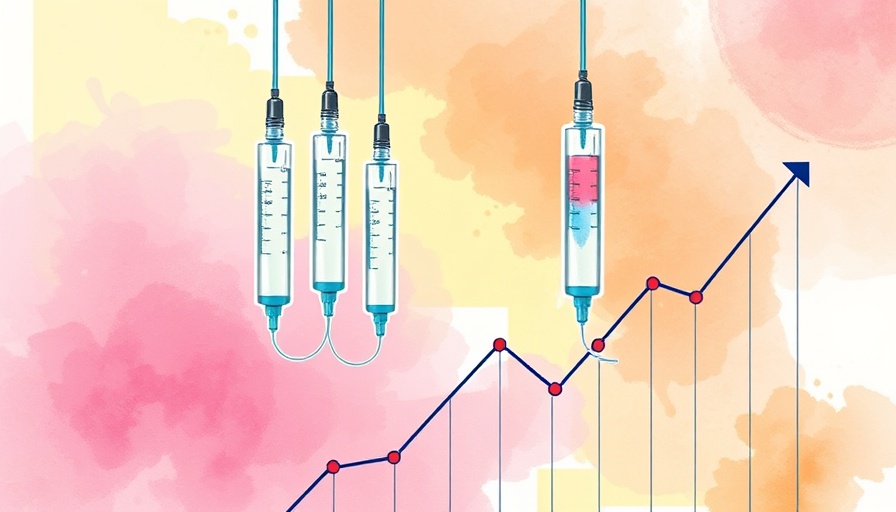 Trump's 'big beautiful bill' illustration with IV tubes and graph.
