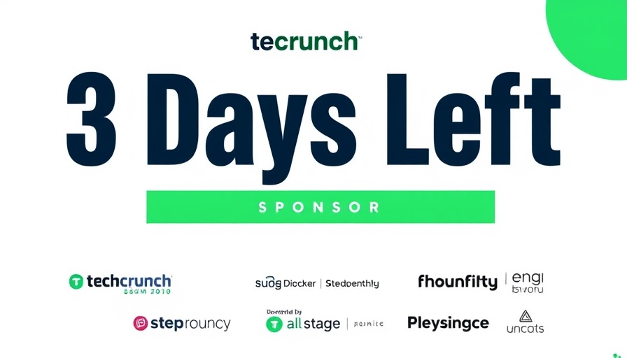 TechCrunch All Stage summit countdown with 3 days left.