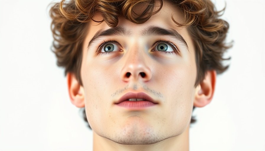 Young man with curly hair focused on AI talent acquisition strategy