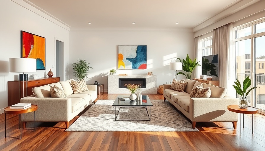 Elegantly staged living room showing how to stage your home to sell.