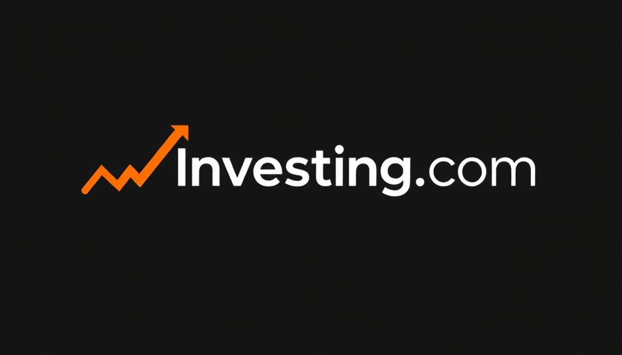 Stock market news logo with orange zigzag on black background.