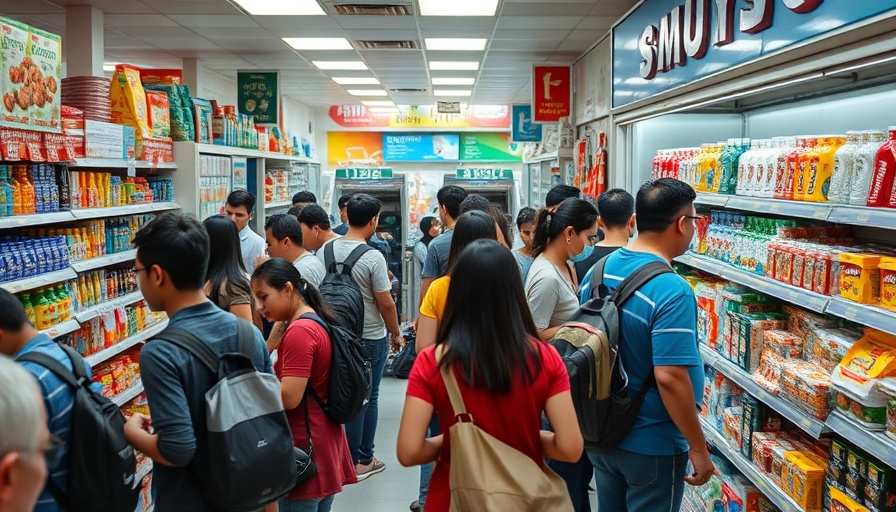 99 Speed Mart store interior with customers and products.