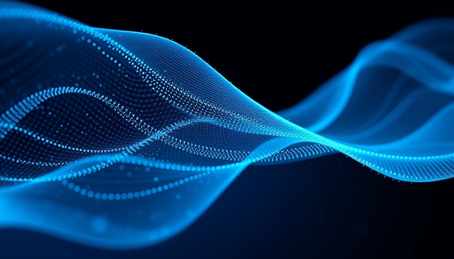 Abstract digital data wave representing AI models blackmail
