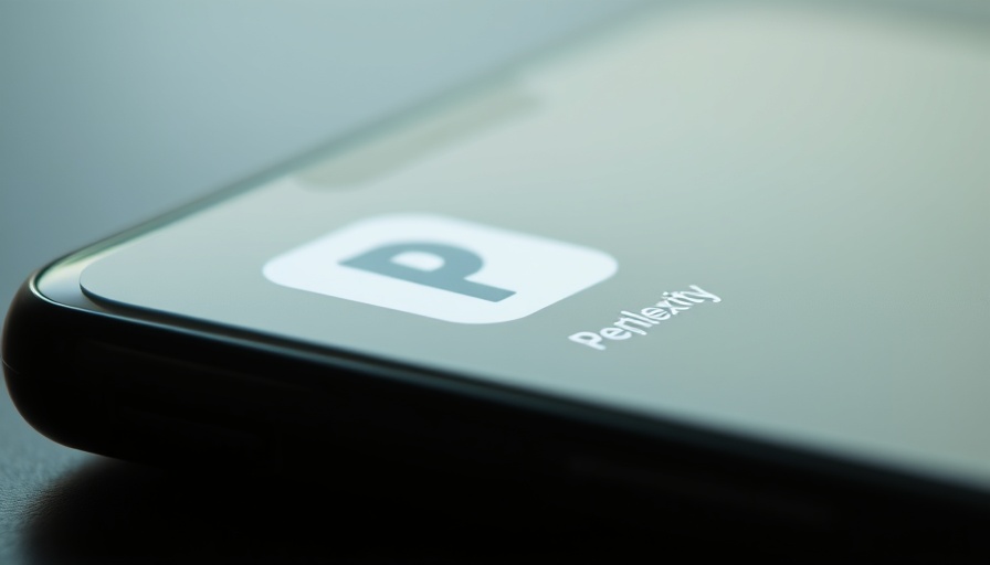 Smartphone showing Perplexity app interface, Apple Acquisition Perplexity focus