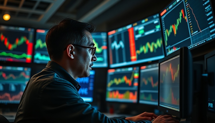 Analyzing investment strategies for sustainable technologies, trading desk.