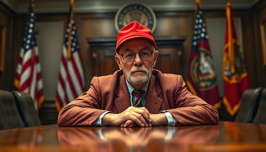 Elderly man in red cap at official meeting, U.S. military involvement in Iran.