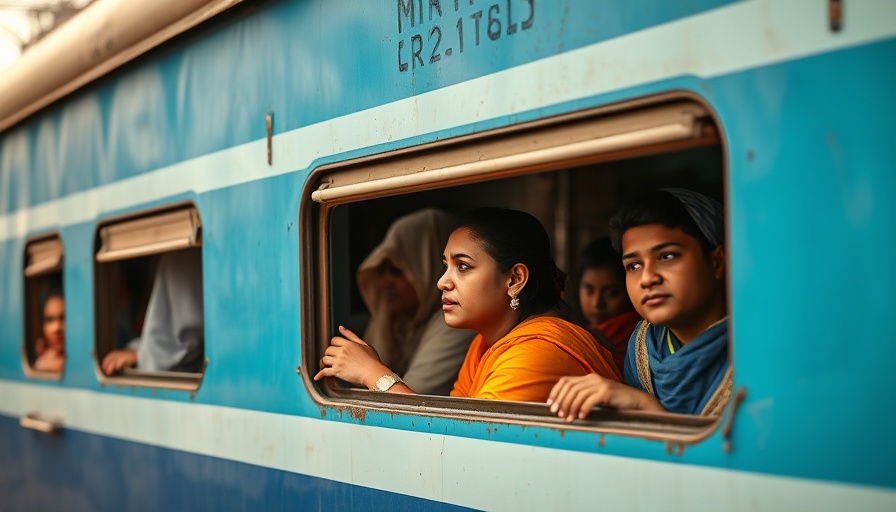 Passengers on an Indian train, related to emissions trading market India.