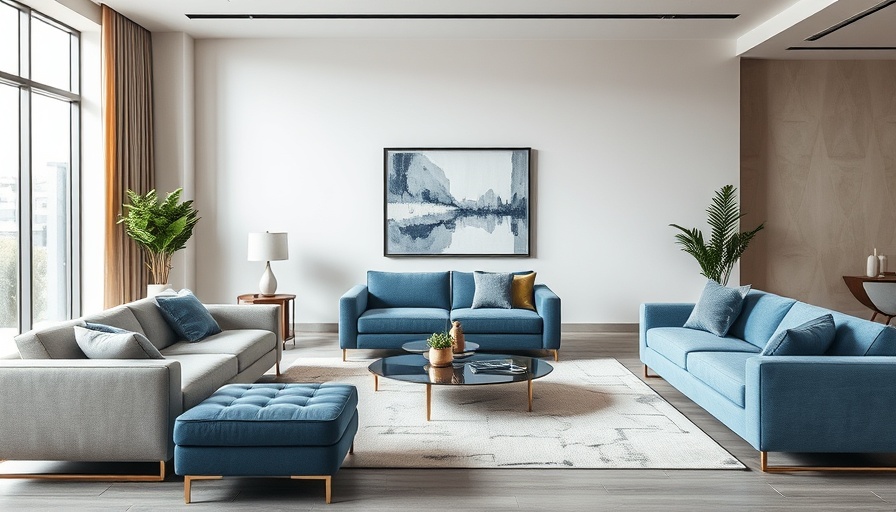Modern Sofa Design Ideas 2025: Stylish living room with contemporary sofas.