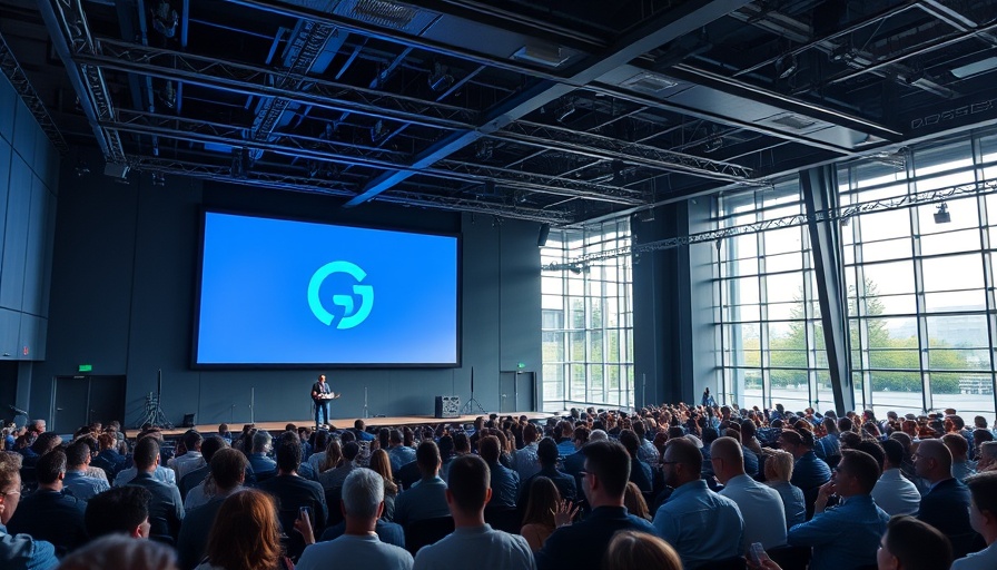 Alexa+ Generative AI conference with audience in modern venue.